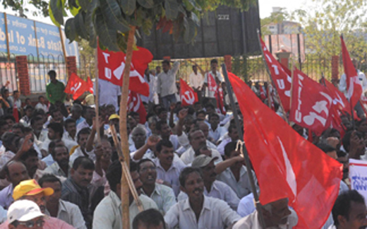 citu protest at udupi 