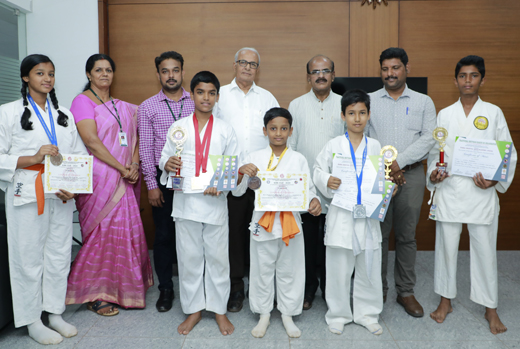 Shakthi Residential School students bags medals