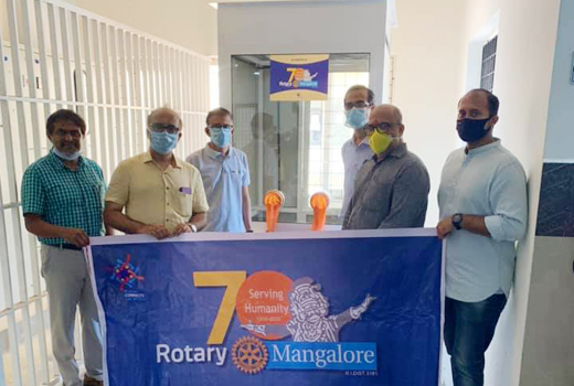 Rotary Club of Mangalore donates 3 Swab collection kiosks 