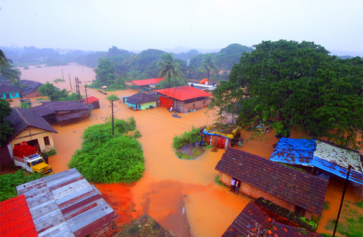 Heavy rain in mangalore