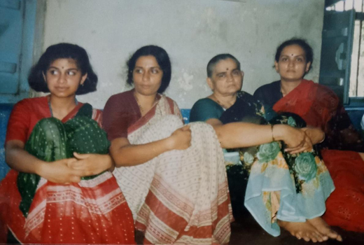 Mala Adiga with her family
