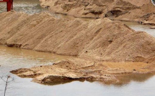 illegal sand extraction