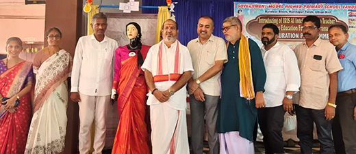 Robot Teacher Iris in Kundapur