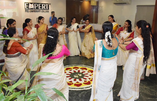 Main news Expert PU College celebrates Onam