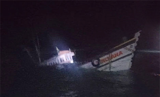 Fishing Boat Sinks Near Maravanthe