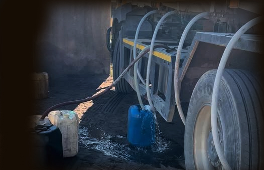 Siphoning Diesel from Tanker