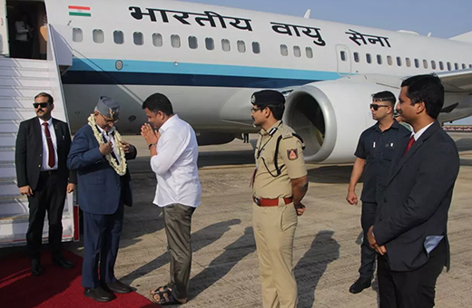 Vice-President Radhakrishnan Arrives in Mangaluru