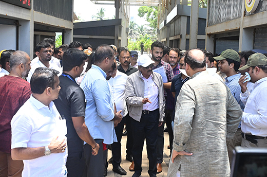 K.J. George Inspects Tannirbhavi Blue Flag Beach