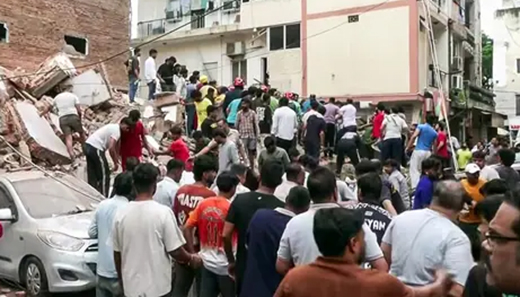 Six-Storey Building Collapses in Delhi