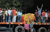 Huge stone for construction of Lord Ram idol sent to Ayodhya from Karkala