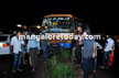 KSRTC Bus rams divider after tyre burst, woman seriously injured