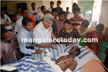 CPIM leader Sitaram Yechuri visits Sundar Malekudiya at AJ Hospital
