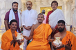 Pejawar Seer honours social workers Eshwar Malpe, Ravi Katapady at Ayodhya