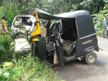 Two injured in a head-on crash between Auto Rickshaw-Omni in Kanyana