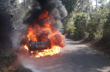 Bantwal: Car goes up in flame