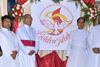 Bishop Aloysius Paul DSouza unveiled the logo of the  Pavitraatma Abhishekotsva-17