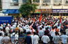 BJP supporters organize motorbike rally in Udupi demanding party’s Lok Sabha ticket