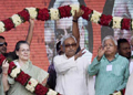 Nitish, Sonia and Lalu take on PM Modi at massive Bihar rally
