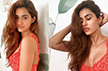 Disha Patani paints Instagram bright red in plunging-neckline mini-dress. See pics