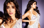 Janhvi Kapoor’s sparkly white saree is a party starter by default, see pics