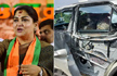 BJP leader Khushbu Sundar meets with accident in Tamil Nadu as truck rams into her car