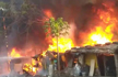 50-60 huts burnt in Kolkata slum fire, six fire tenders on the spot