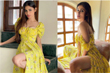Mouni Roy is her own sunshine dressed in a bright yellow cottagecore dress