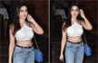 Nora Fatehi casually ups the style quotient in her stylish white top and blue jeans