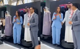 Saudi Arabia’s first male Robot touches female reporter, sparks outrage, Watch