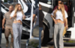 Jennifer Lopez shows how to flaunt a sexy thong with formal low-cut pants