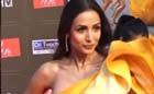 Malaika Arora looks amazing in her golden dress on the sets of a reality show