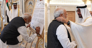 PM Modi, Abu Dhabi Crown prince release commemorative stamp of Mahatma Gandhi