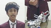 Indian expat student creates sanitiser dispensing robot in Dubai