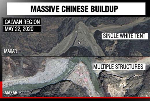 New Satellite images show Chinese structures, soldiers spotted in Galwan Valley