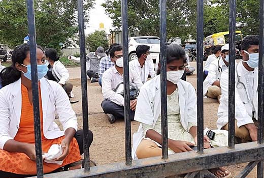 AYUSH doctors on indefinite strike, PG doctors await pending stipend in Karnataka