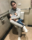 Filipino actress viral photo of breastfeeding her child