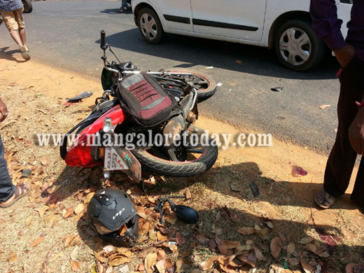 A teenager has lost his life in a Bike-Car mishap at Keddu, Aladangady in Venur here on Monday Feb 15th.