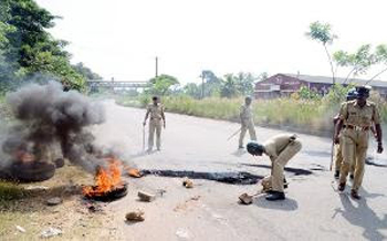 calm incidents karnataka spoil fresh stabbing