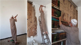 Syrian man uncovers library hidden behind wall for 15 years