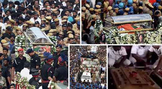 Jayalalitha final rites