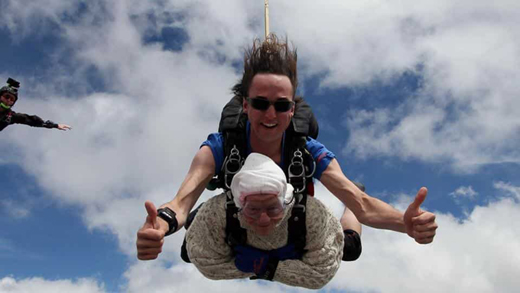 skydiving