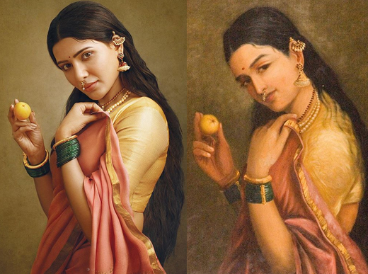 Mangalore Today | Latest titbits of mangalore, udupi - Page  Shruti-Haasan-Samantha-Akkineni-bring-to-life-iconic-Raja-Ravi-Varma-paintings