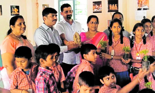 With only two days left for Ganesha Chathurthi, the preparations are in full swing in the city.  Members of Eco Friends Group have been creating awareness