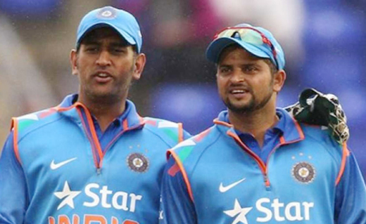 dhoni raina
