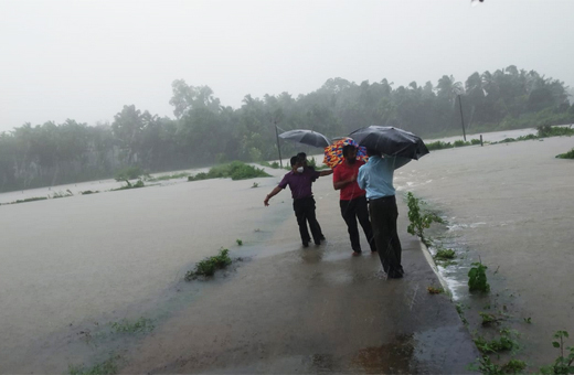 Heavy rain in mangalore