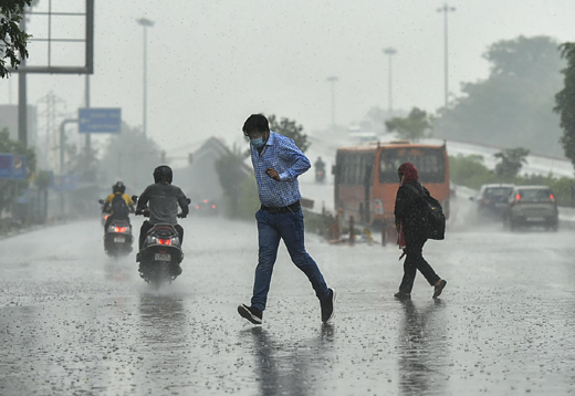 Monsoon rains