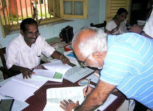 narendra nayak at registrar office