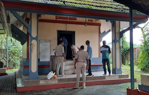 Miscreants vandalise Daivasthana