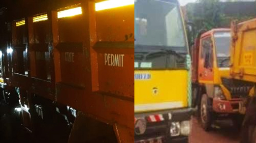 illegal sand mining in Ulaibettu