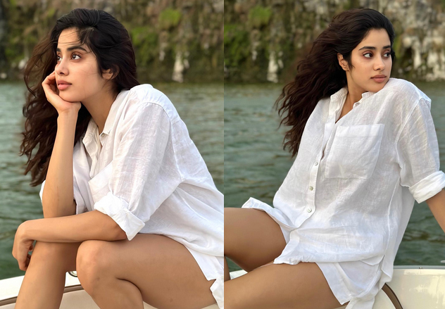 PICS: Jahnvi Kapoor makes stylish appearance wearing only a hoodie